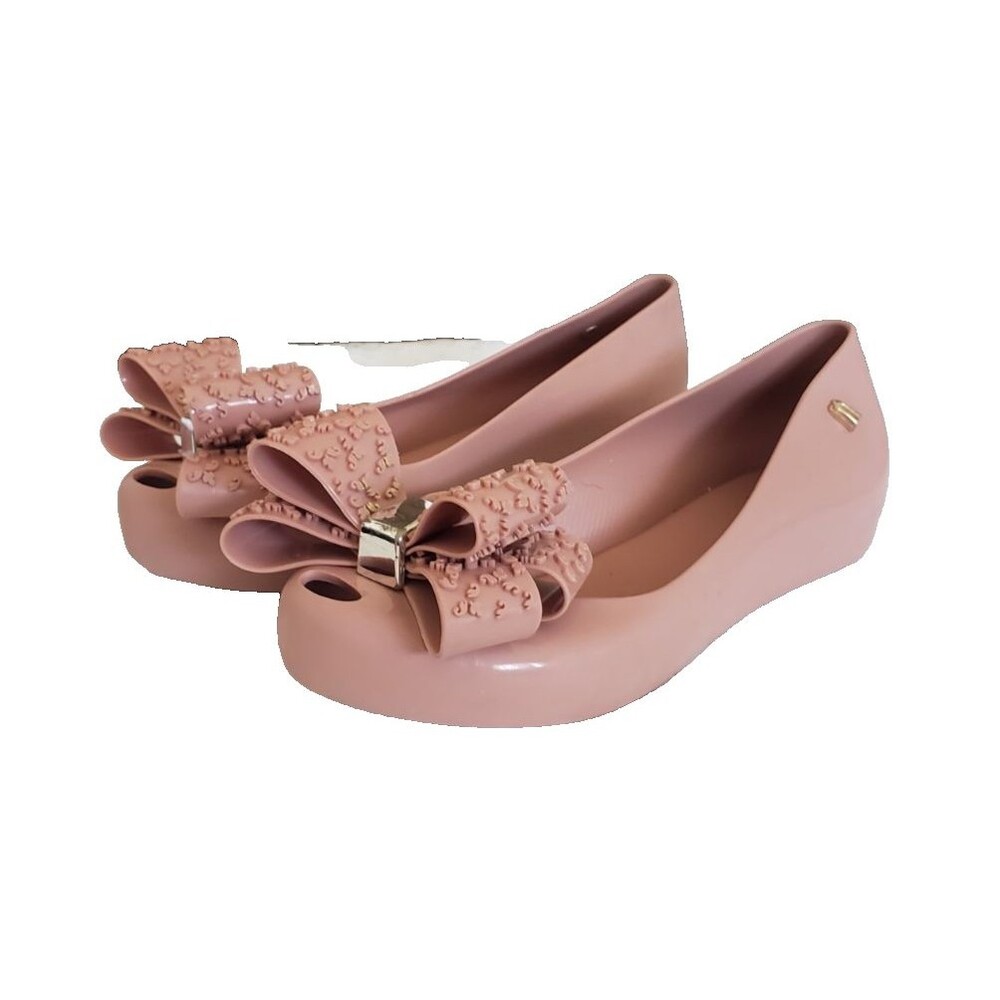 Mini Melissa Ultragirl Sweet XIV Ballet Flats Light Pink  Nude Girls Size J2
